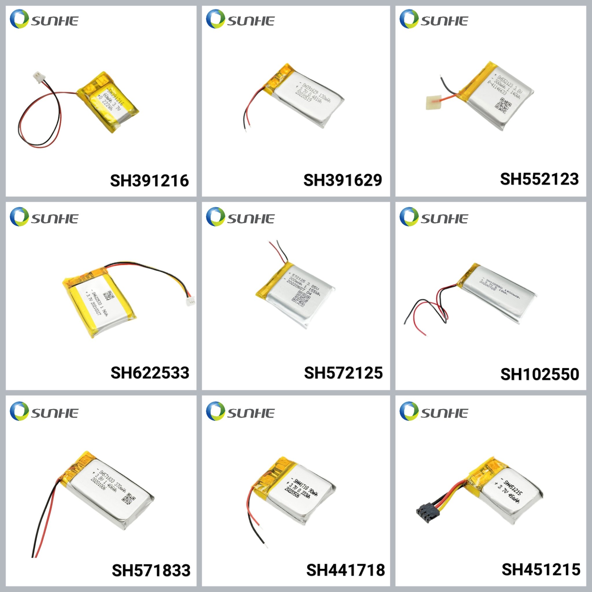 Manufacturer Rechargeable 391629 3.7V 130mAh li-ion Polymer Battery for GPS tracking Smart Watch Digital device Polymer Battery