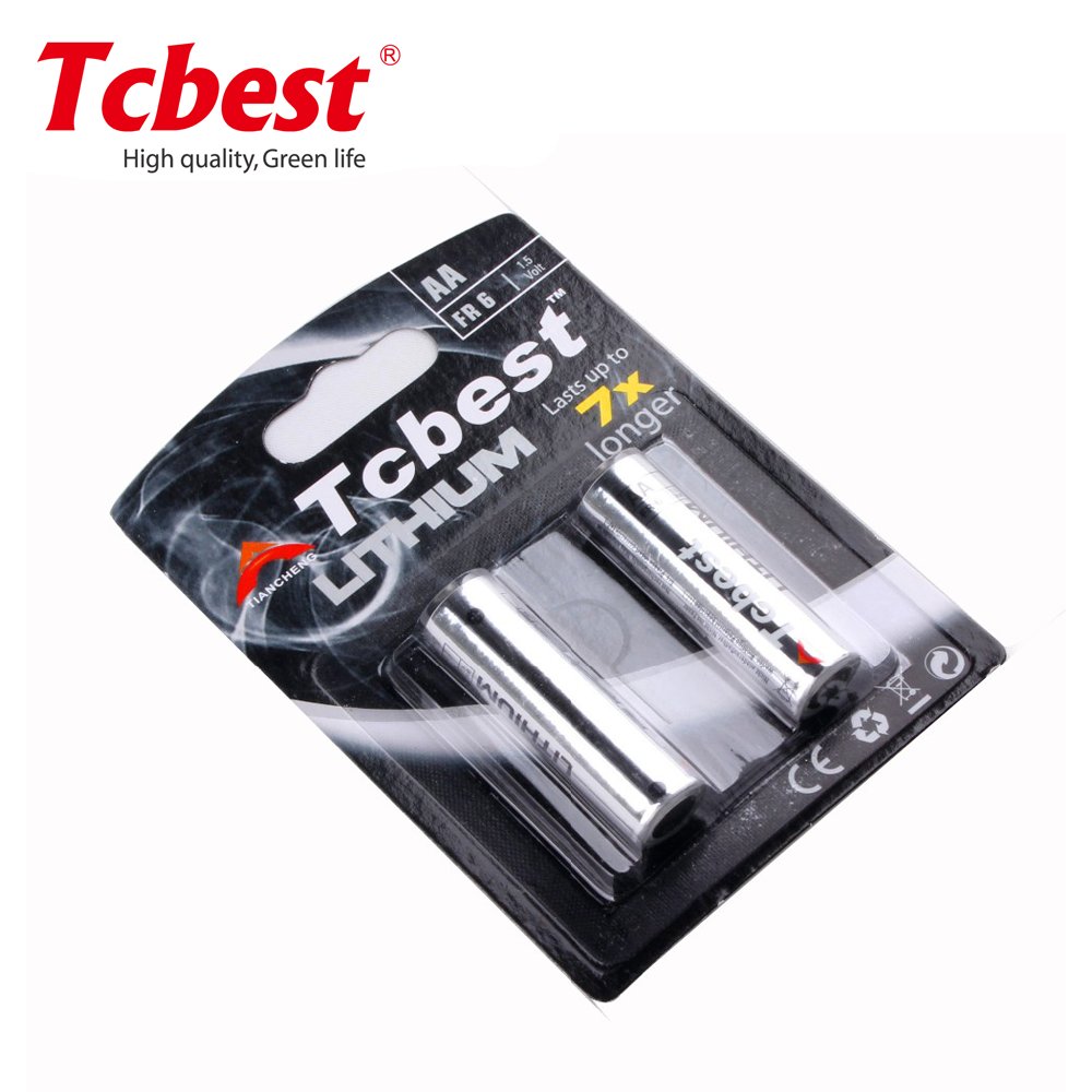 Super Long Lasting Eco-friendly Li-FeS2 battery AA 1.5V 2900mAh rechargeable lithium battery For Electronics