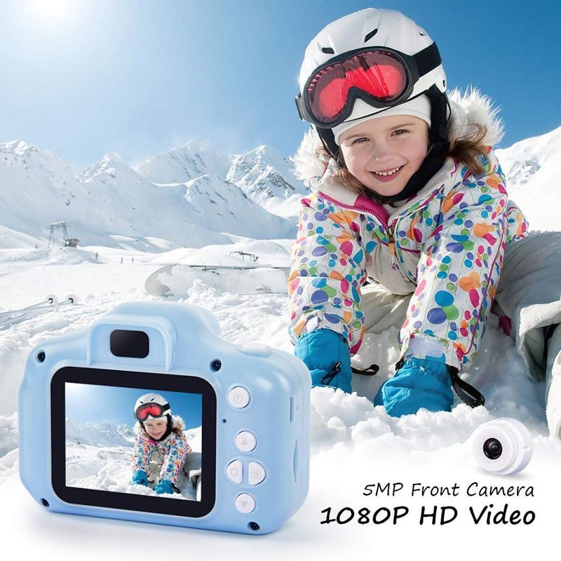 Kids Camera 1080P HD 2.0 Inch Color Screen Dual Selfie Video Game Mini Digital Camera Children Camera for Kid Toys Gifts