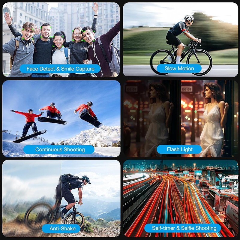 4K Digital Camera 48MP with 18X Zoom Kids Camera with 32GB Card for Teens and Beginners Point and Shoot Camera