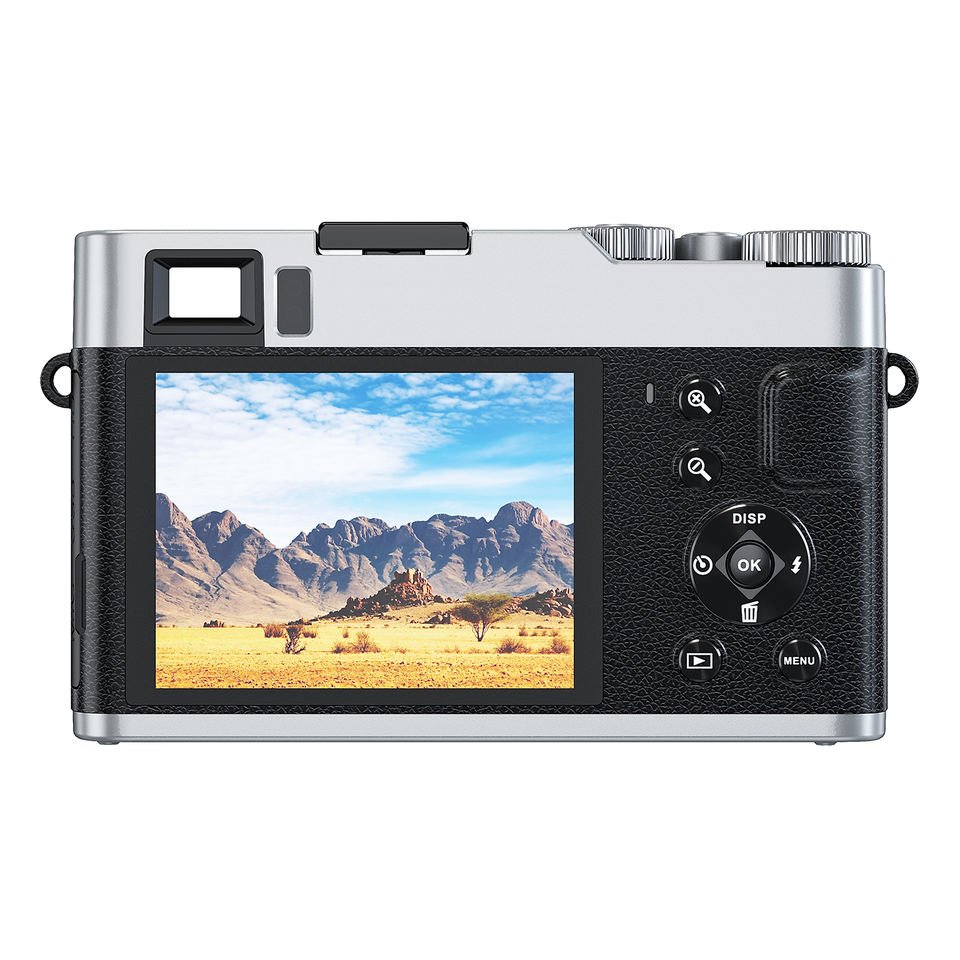Portable Digital Photo Camera HD Anti-Shock Security Compact Camera 4k Black brown Element Fluorescent Focus USB Flash