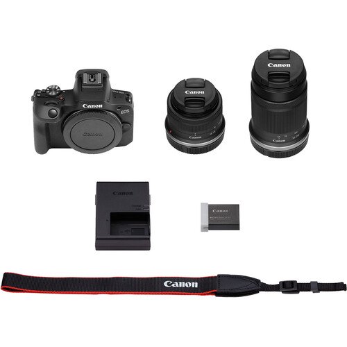 Best Selling R100 Mirrorless Camera with 18-45mm and 55-210mm Lenses Kit