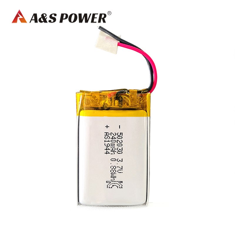 Wholesale Rechargeable 3.7v Lipo batteries 502030 3.7v 250mAh lithium ion polymer battery with UL/CB/KC certified