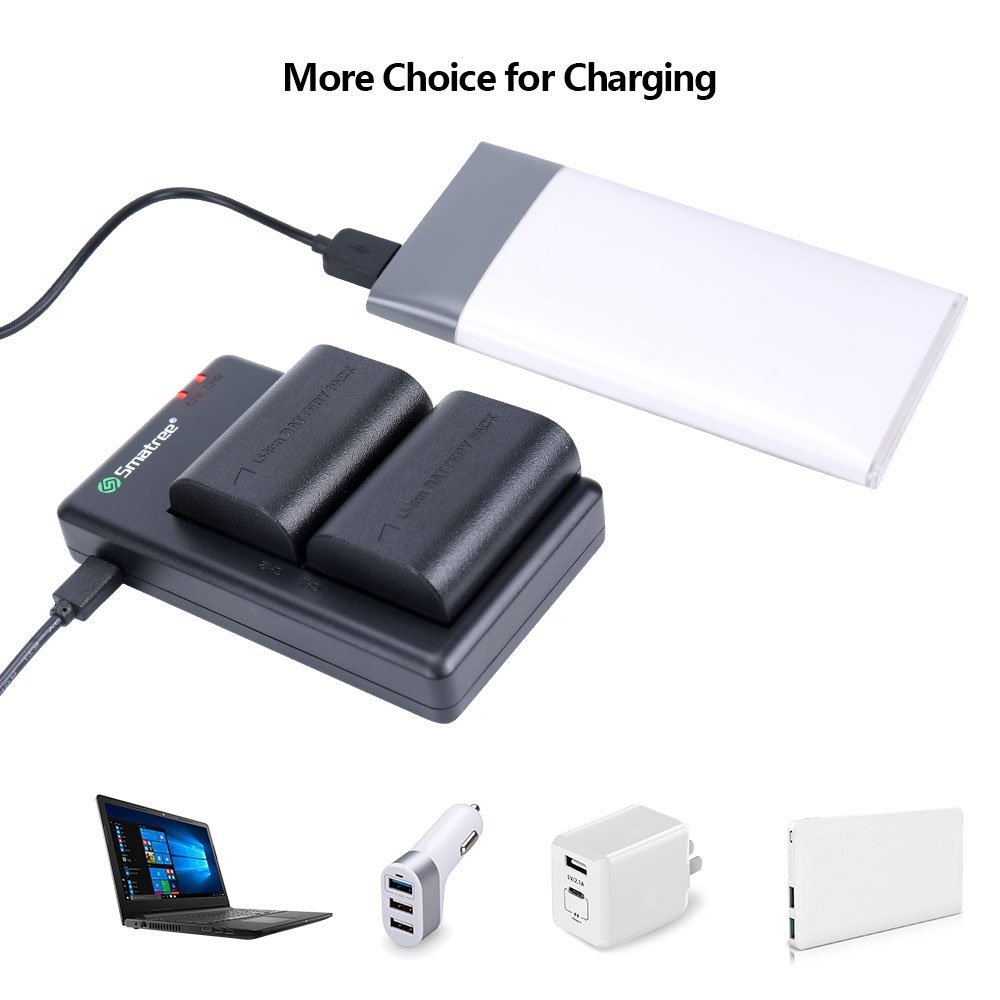 Smatree LP-E6 2000mAh Power Battery With USB Charger For Canon DSLR Replacement Dual Battery Digital Camera battery
