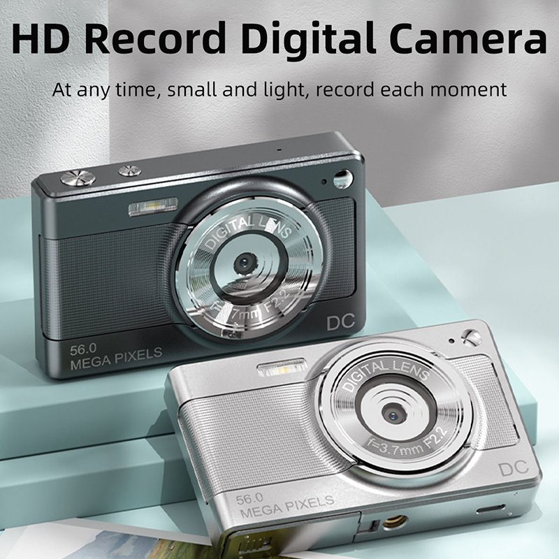 Compact Kids Camera - 1080P HD 5.6MP 16X Zoom Auto Focus 2.88" IPS Screen Camera Point and Shoot