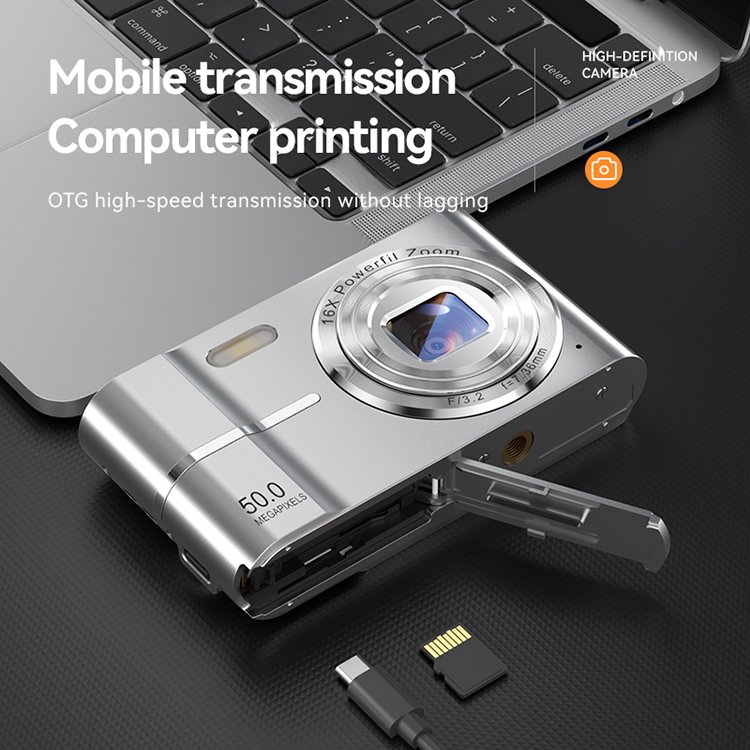 Classic Portable 2.4inch 16X Zoom CCD Camera 4K HD Kids Mini Digital Cameras for Photography