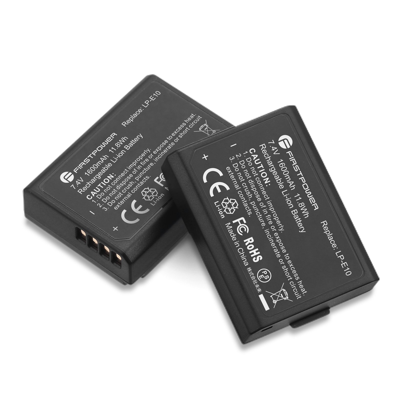 Powerextra Rechargeable Camera LPE10 Battery 1600mAh 7.4v Li ion Digital Camera Batteries For Canon