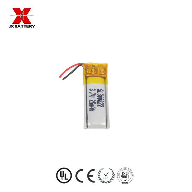 smallest lithium ion 3.7v li polymer battery 300822 25mAh for sports earphone