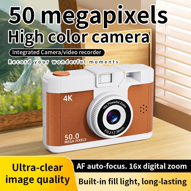 2024 New Coming 4K Kids Child Wifi Digital Camera 16X Digital Zoom 50MP Mini Digital Camera