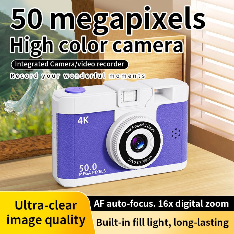 2024 New Coming 4K Kids Child Wifi Digital Camera 16X Digital Zoom 50MP Mini Digital Camera