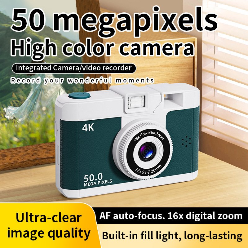 2024 New Coming 4K Kids Child Wifi Digital Camera 16X Digital Zoom 50MP Mini Digital Camera
