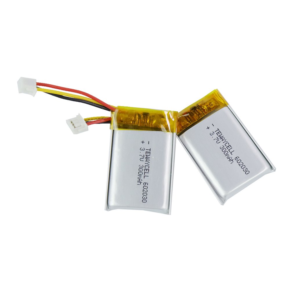 Lithium Polymer Ion Battery 602030 502030 200mah 300mah 3.7v with Pcb and Connector