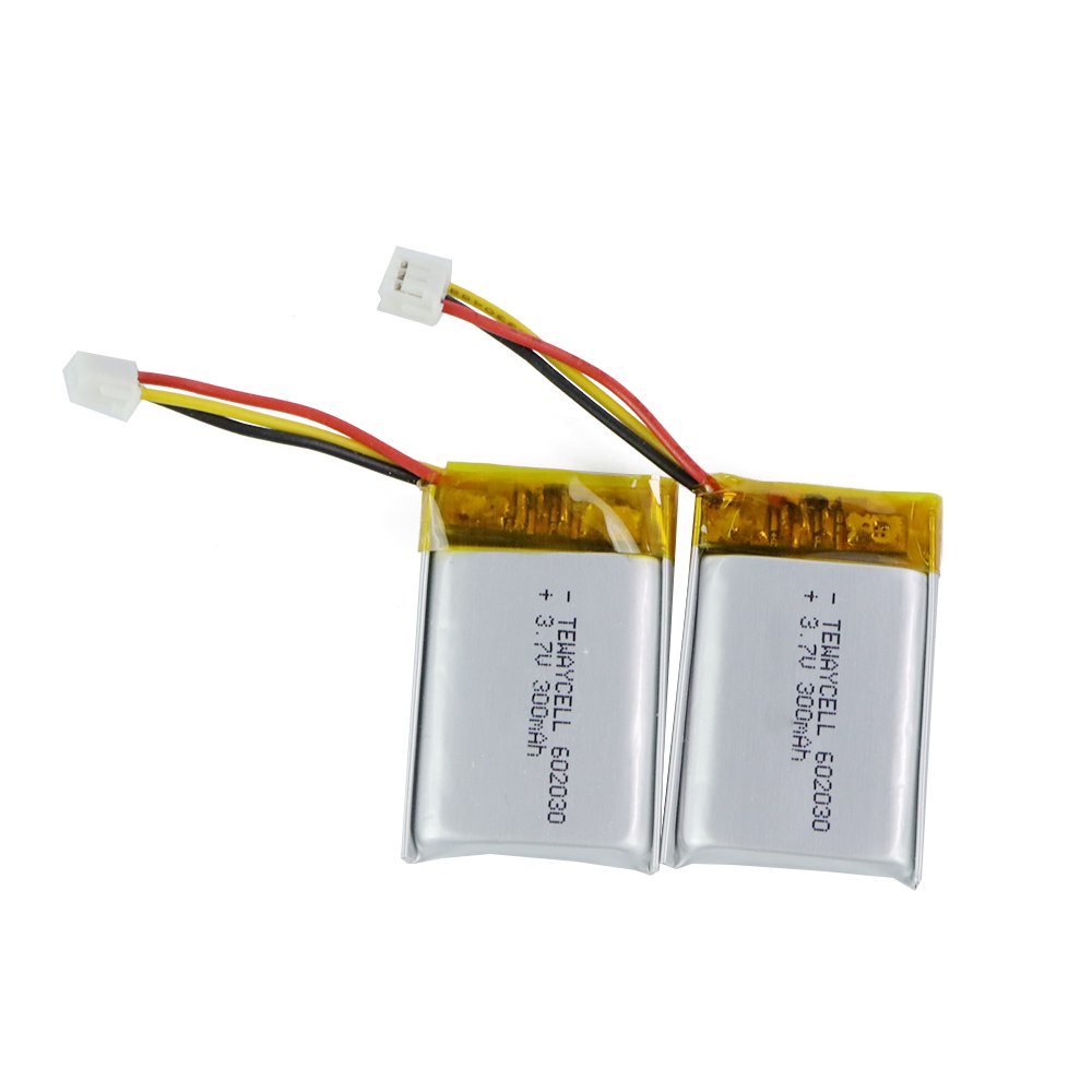 Lithium Polymer Ion Battery 602030 502030 200mah 300mah 3.7v with Pcb and Connector