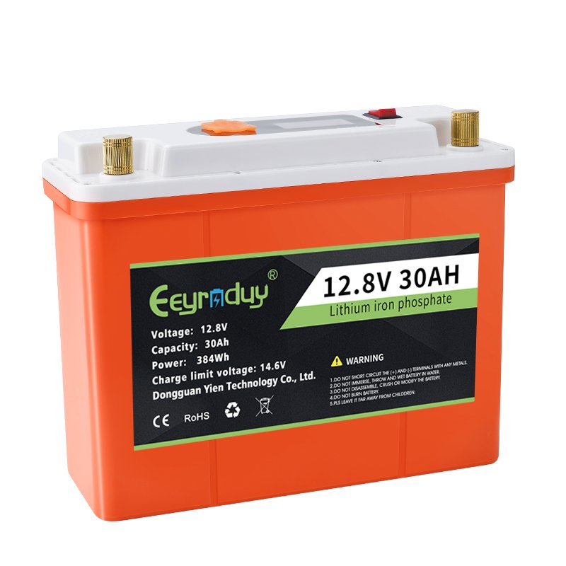 Factory price rechargeable 12.8v 30ah built-in BMS digital audio lithium ion battery lifepo4 battery pack