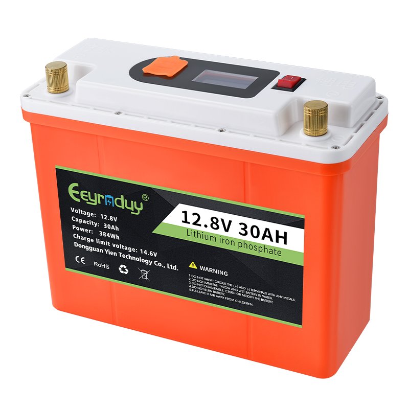 Factory price rechargeable 12.8v 30ah built-in BMS digital audio lithium ion battery lifepo4 battery pack