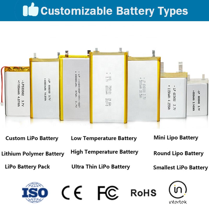 605080 Li Polymer KC Certification Battery Lipo 3.7v 3000mah For Powerbank/Early Education Machine