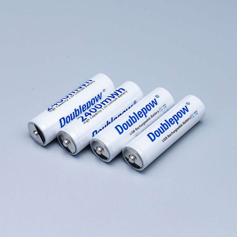 Multipurpose 2400mWh lithium Li-Ion 1.5 volt battery size aa rechargeable battery with Type C
