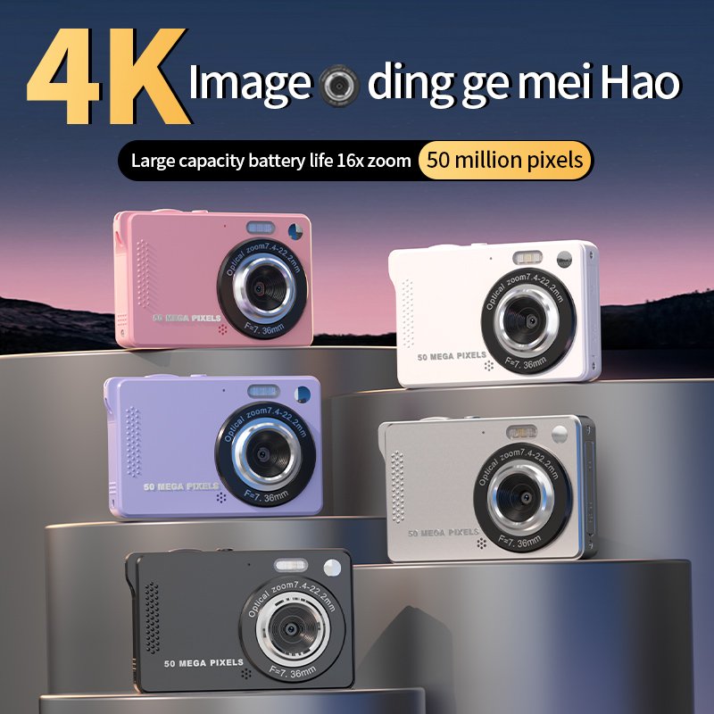 Hot adult and young people students cheap video photo camera 4k digital camera 2.8inch 800mah for Christmas