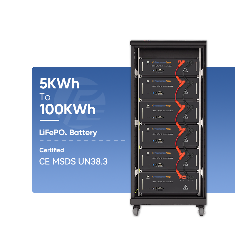 Czowersourcing Lifepo4 Solar Batteries 5kwh 10kwh 20kwh 50kwh 100kwh Lithium Battery 48V 100Ah Lithium Ion Phosphate Battery