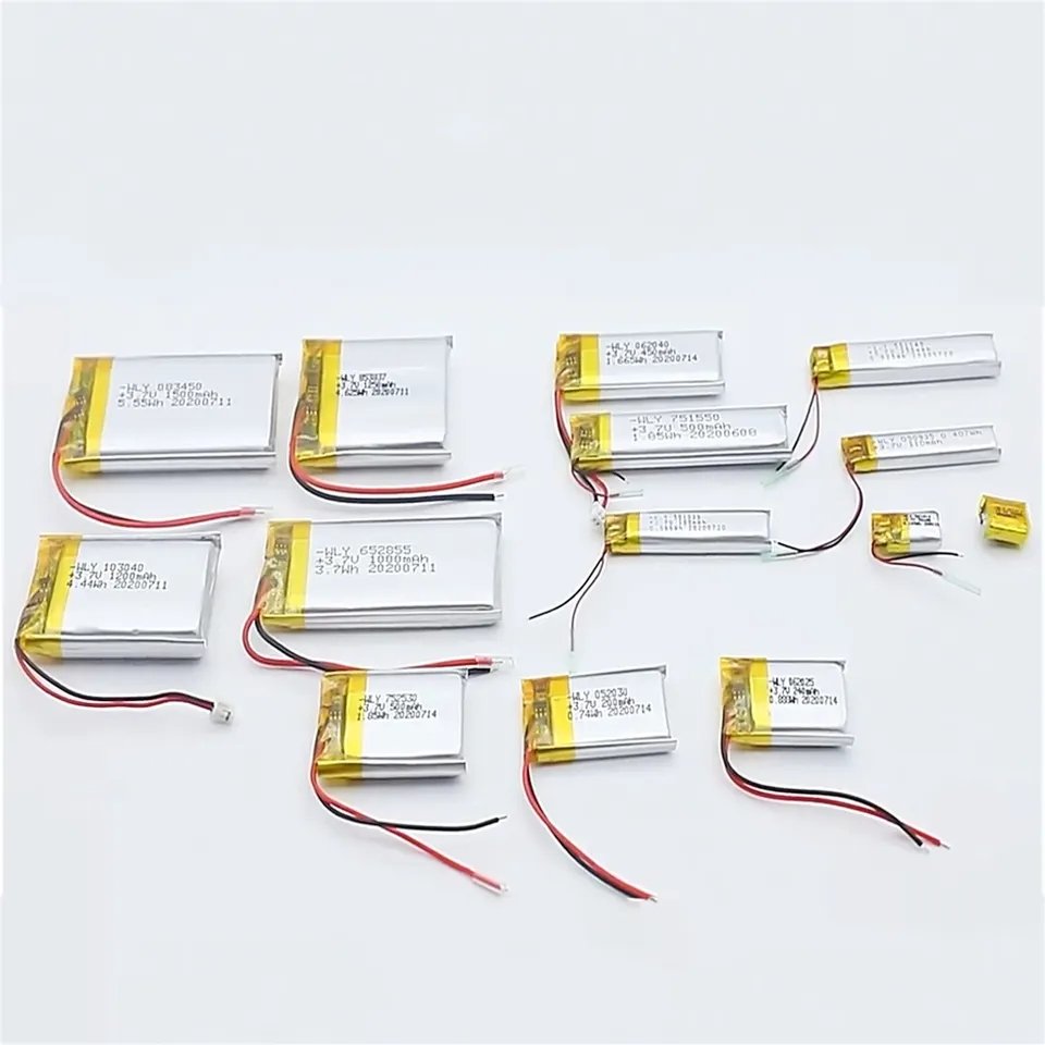 3.7V 7.4V 200mah 300mah 500mah 3000mah 10000mah Rechargeable li ion Lithium battery cell lipo battery