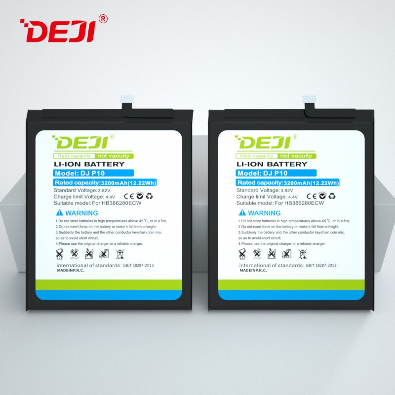 DEJI high quality HB386280ECW portable cell phone battery for huawei P10 Honor 9 Digital Batteries
