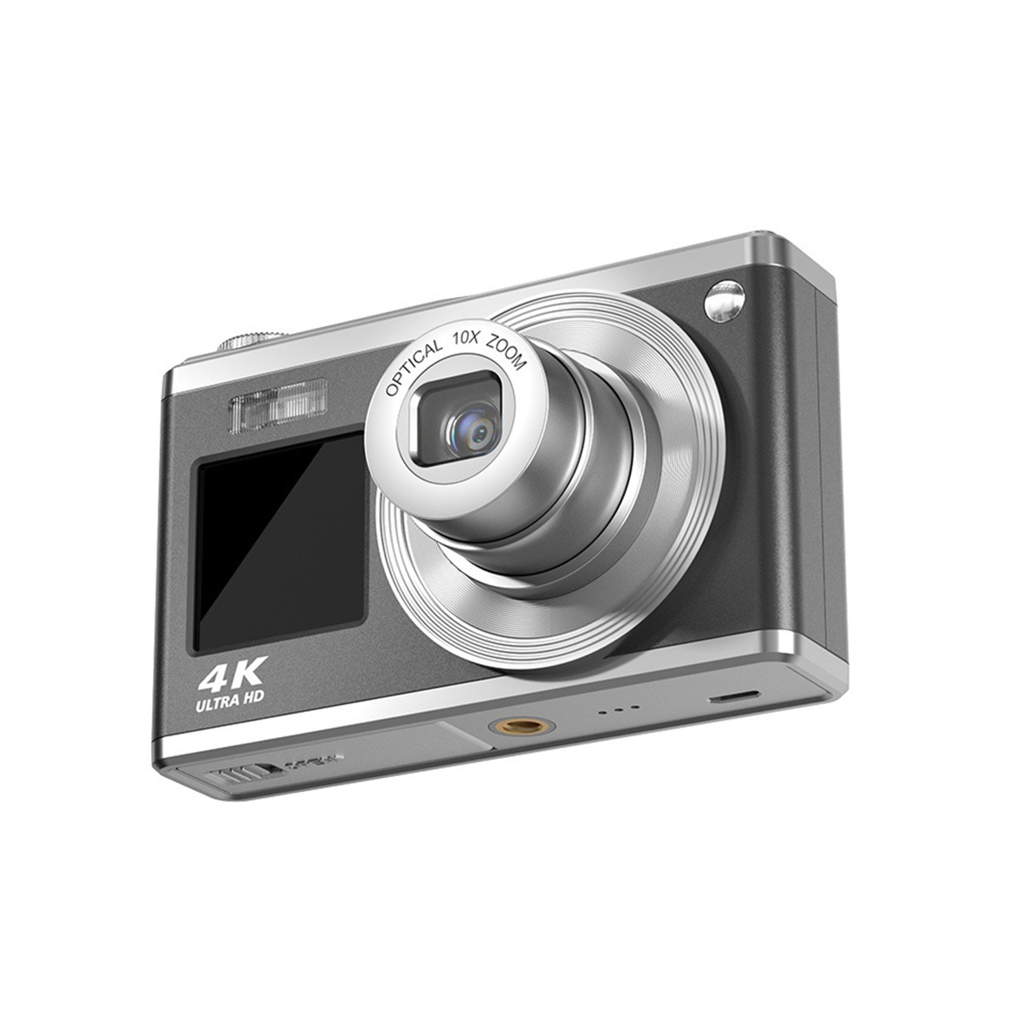 High Quality 60MP Dual Screen Selfie Camera 4K HD Digital Camera with 2.8-Inch Big Screen Kids Camera 16X Zoom