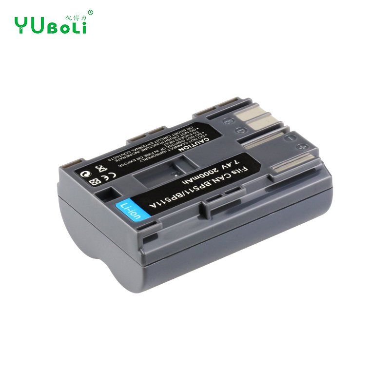 Discounted 2000mAh Digital Camera Battery BP511 BP511A For Canon EOS 10D 20D 20Da 30D 40D 50D 300D Lithium ion Battery