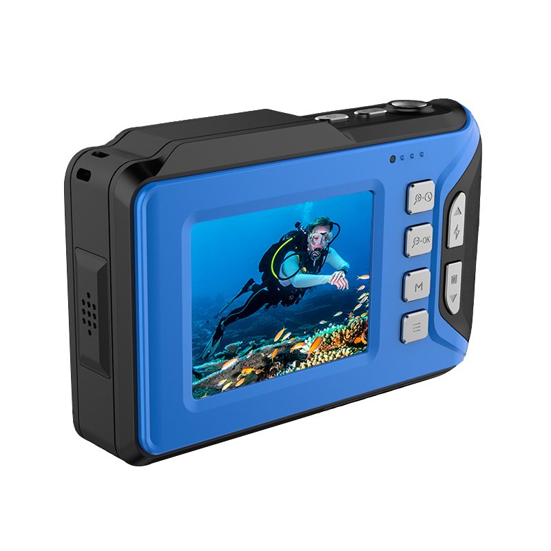 4K WIFI Digital Camera Waterproof EIS Duel Screen Selfie Camera 16X Long Battery Life Digital Camera