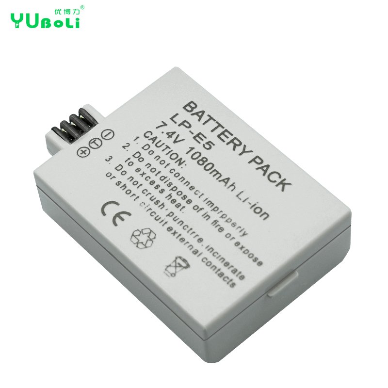 1080mAh LP-E5 Rechargeable Lithium-ion Battery For Canon EOS 450D 500D 1000D Digital Camera Battery