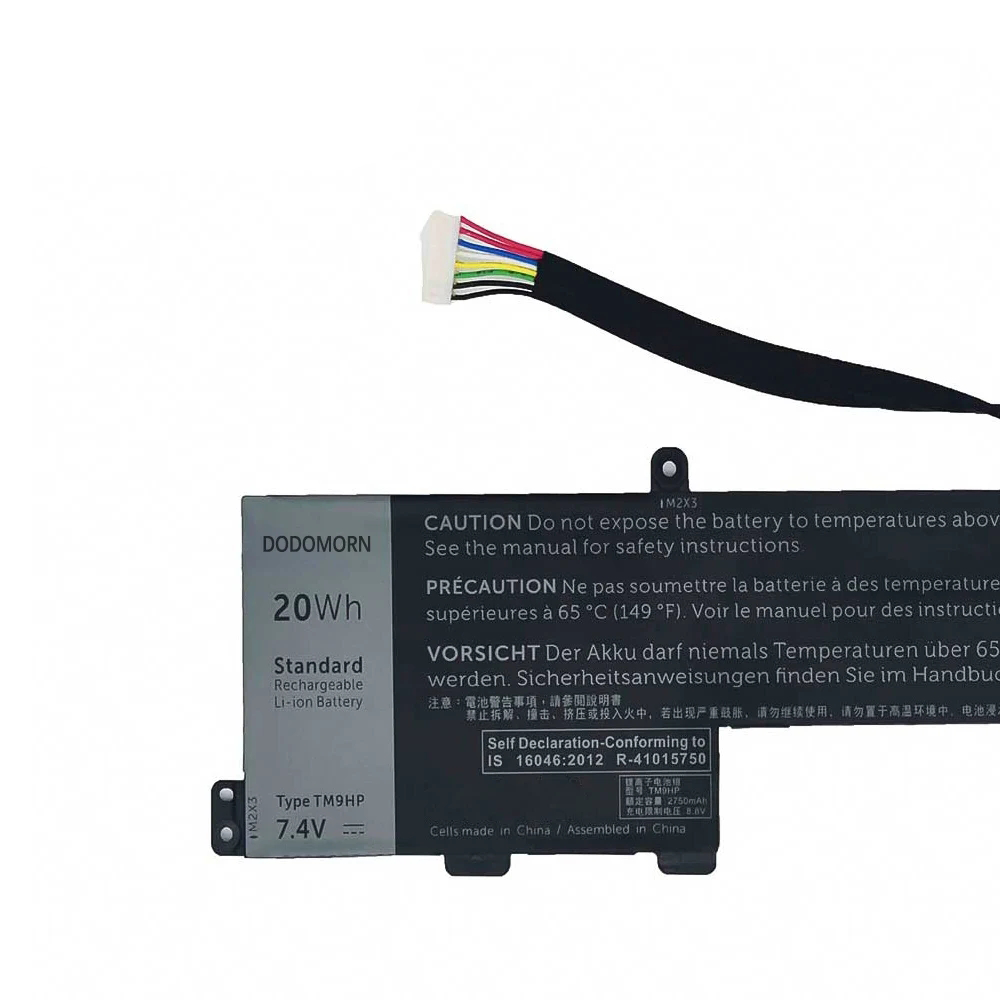 7.4V 20Wh TM9HP digital Laptop Keyboard Batteries For Dell Latitude 13 7350 Tablet Series FRVYX 0FRVYX J84W0 0J84W0 Replaceable