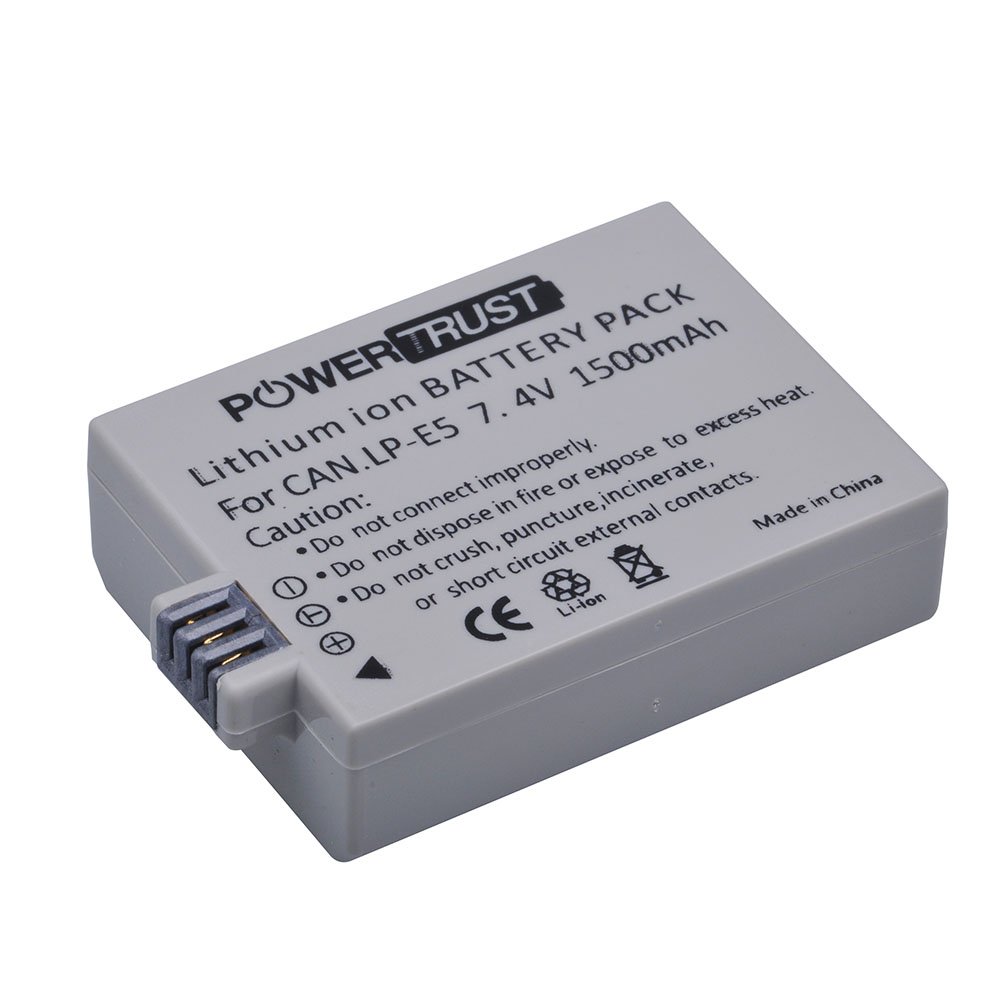 LP-E5 for Canon EOS Rebel XSi T1i 1000d 450D 500D DSLR camera battery