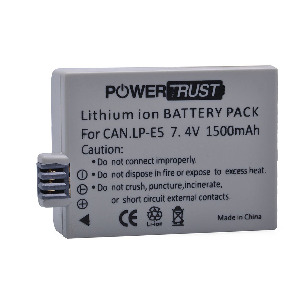 LP-E5 for Canon EOS Rebel XSi T1i 1000d 450D 500D DSLR camera battery