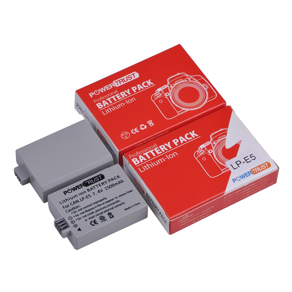 LP-E5 for Canon EOS Rebel XSi T1i 1000d 450D 500D DSLR camera battery