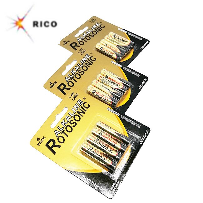 ROTOSONIC Super power LR03 140mins used for clock aaa 1.5V size alkaline dry cell battery