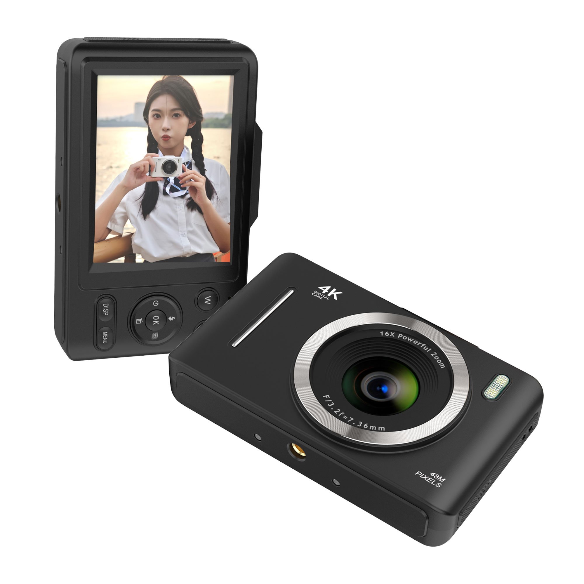2.8inch Digital Video Camera 16 X Digital Zoom Camcorder for Photography Camcorder 48MP 4K Camera