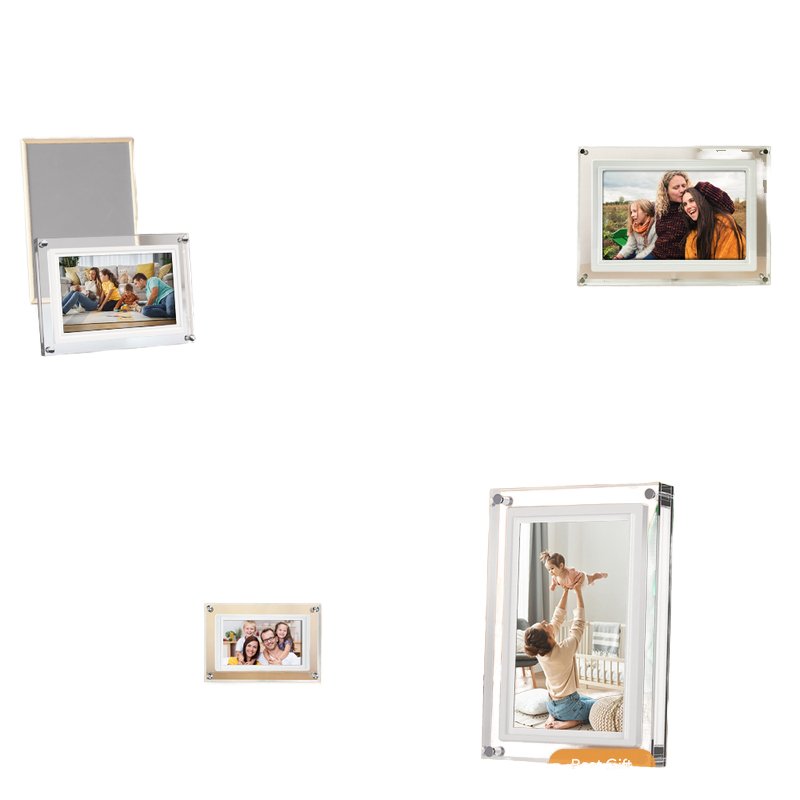 Wholesale Dropshipping 5\" 4GB IPS Screen 1080P Unlimited Creative NFT WiFi Digital Photo Frame Video MP4 Creative Display