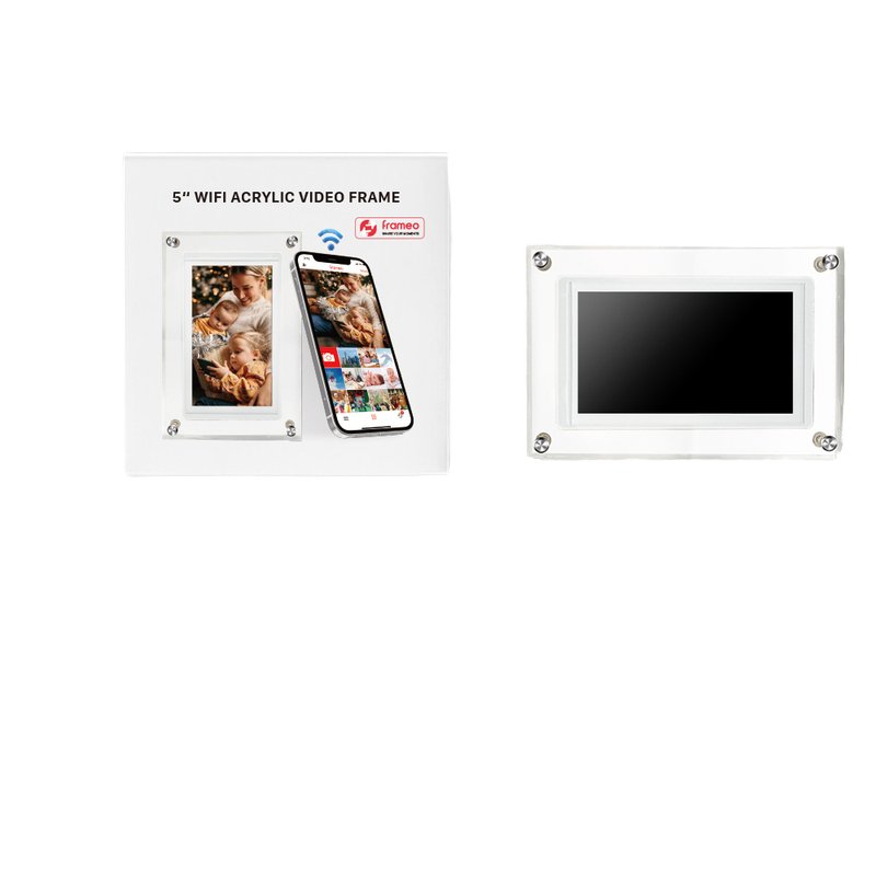 Wholesale Dropshipping 5\" 4GB IPS Screen 1080P Unlimited Creative NFT WiFi Digital Photo Frame Video MP4 Creative Display
