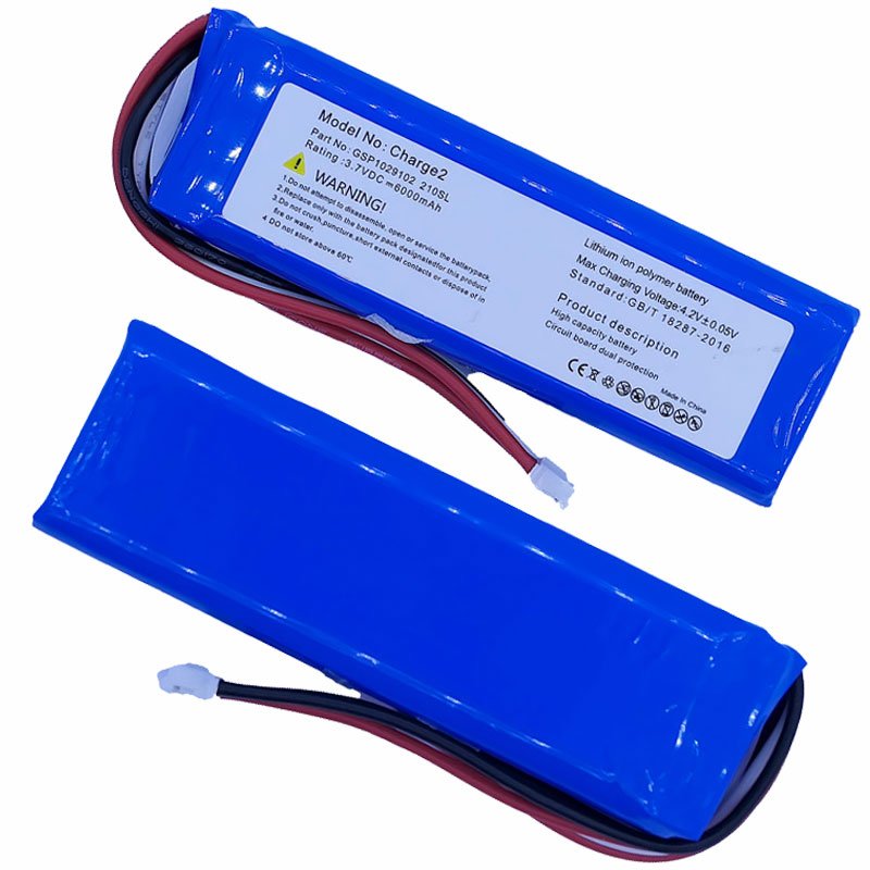 Charge 2 Bluetooth Speaker Battery For JBL Charge2 3.7v 6000mAh Digital Batteries GSP1029102R P763098 210SL Replacement Bateria