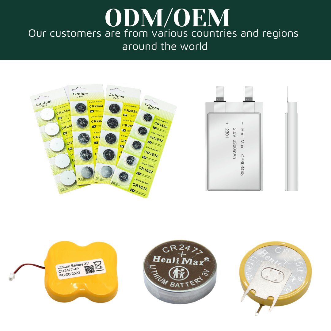 Manufacturer Wholesale NSN CR2450 3V 600mAh Lithium Coin Cell Battery Round Primary Lithium Manganese Dioxide Button Customized