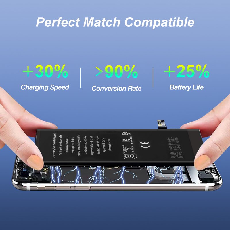 Lithium Battery For iPhone 12 mini Batteries High Capacity Replacement For iPhone 12 12 Pro max 6S Phone Bateria