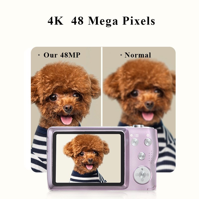 48MP Digital Camera with 8X Digital Zoom 2.7" LCD Screen Digital Compact Camera