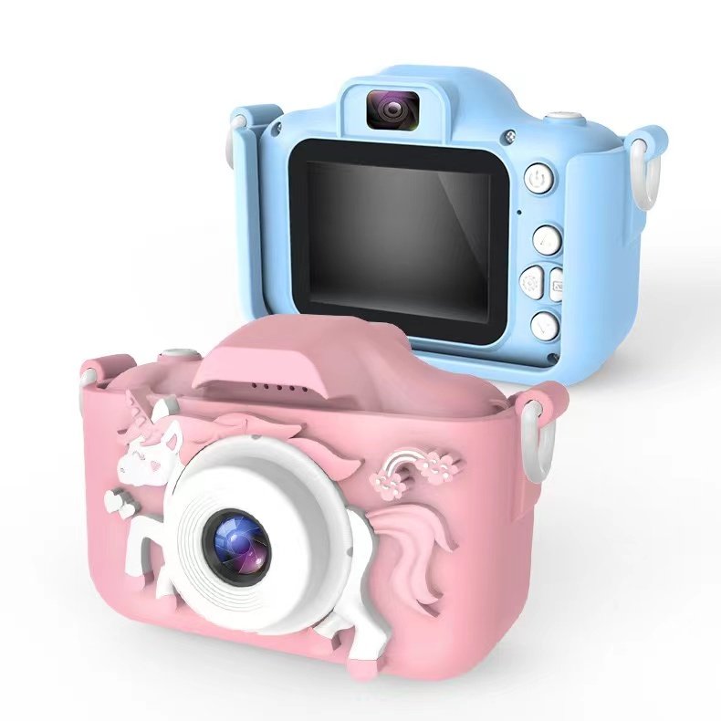 Mini kids camera HD cartoon birthday present gift mystery box thanksgiving christmas mini kids digital camera