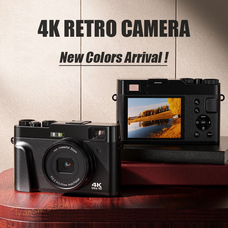 wholesale Optical Viewfinder 2.8-Inch 48MP vintage video retro vlog camera 4k photo camera photography Digital dslr Cameras