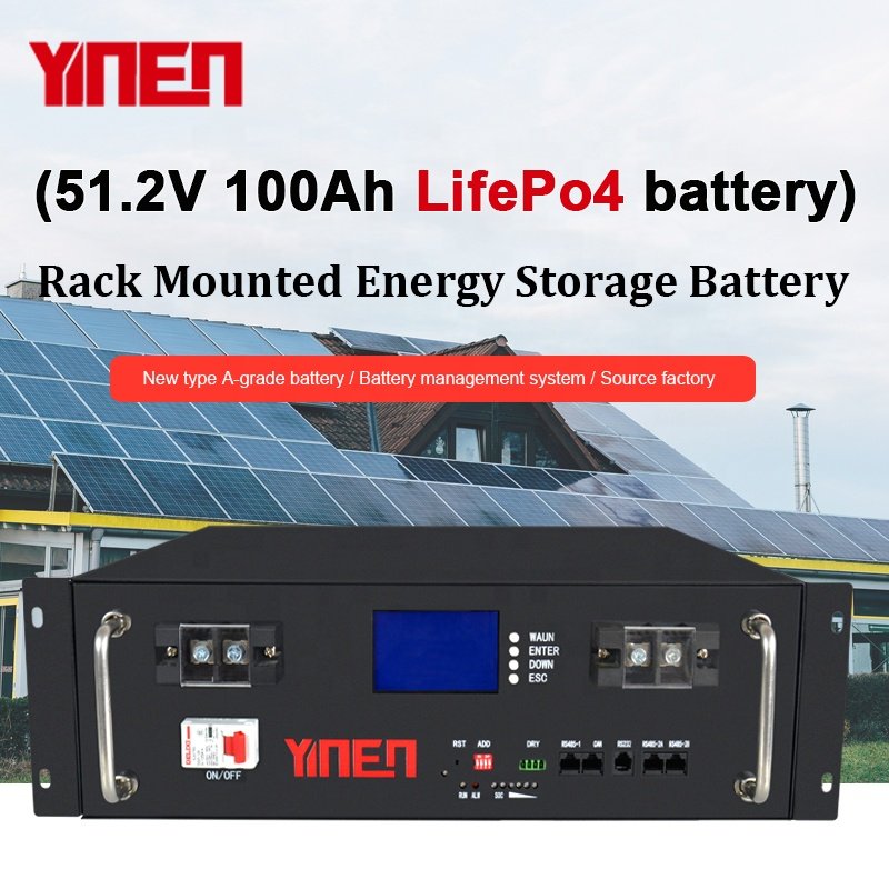 Factory Wholesale Rack Type Lifepo4 5kwh Solar battery 24v 200ah Lithium Ion Battery With 5 Years Warranty