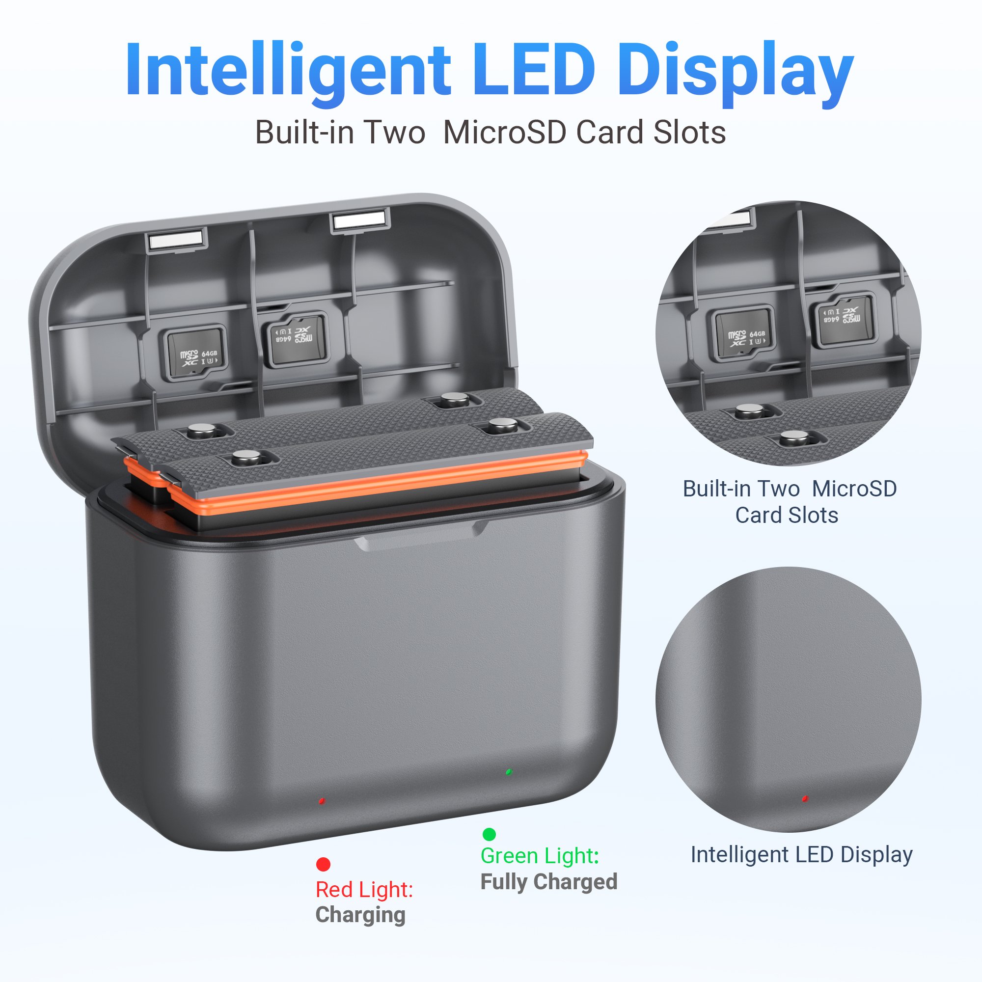 3.85V 1800Mah Rechargeable Digital Camera Replacement Lithium Ion Battery Set For Insta360 X3 Camera
