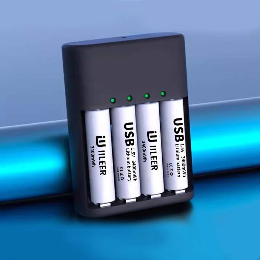 High Quality Cylinder Lithium Battery 1.5V Constant Voltage Charging Set No.7 Rechargeable Battery No.5 for Fingerprint Lock Toy