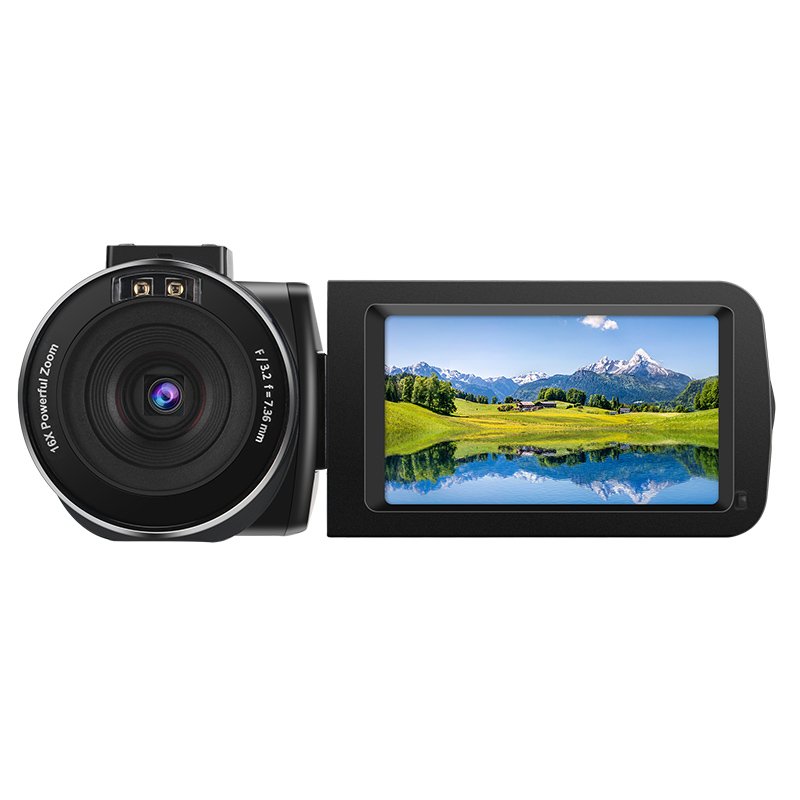 Digital Camera Vintage Style 48MP 4K Point and Shoot Camera with 18X Zoom Includes 32GB Card Perfect for Vlogging