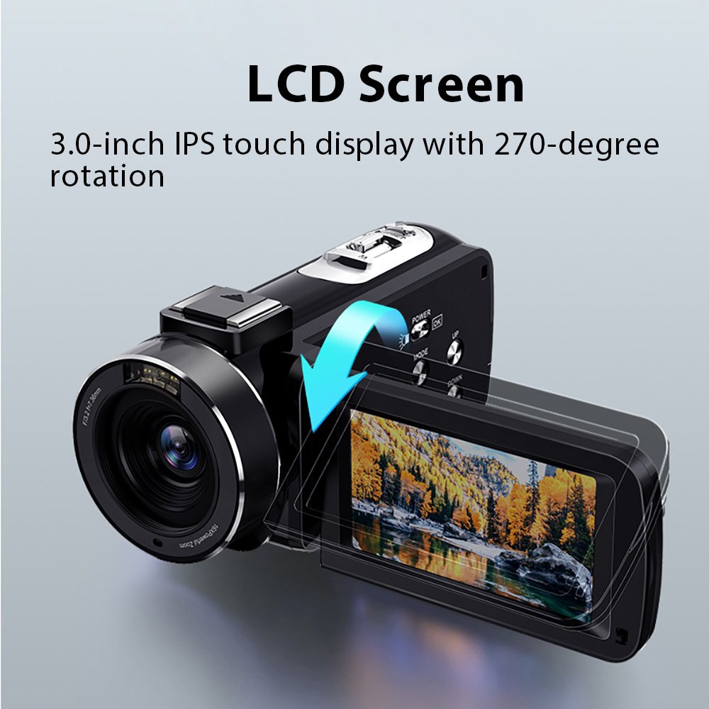 Digital Camera Vintage Style 48MP 4K Point and Shoot Camera with 18X Zoom Includes 32GB Card Perfect for Vlogging