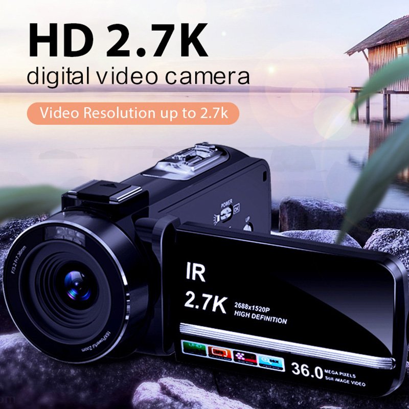 Digital Camera Vintage Style 48MP 4K Point and Shoot Camera with 18X Zoom Includes 32GB Card Perfect for Vlogging