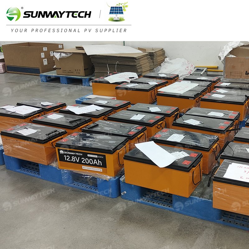 Sunway Lithium battery 12v 12.8v Batterie Solaire Lithium 200ah For Solar System